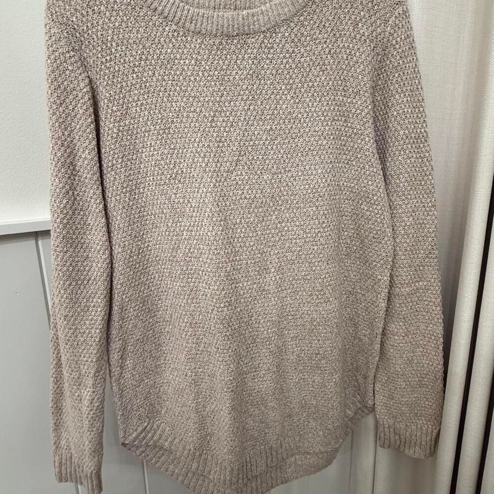 Pink-clove Women's Cream and Tan Jumper